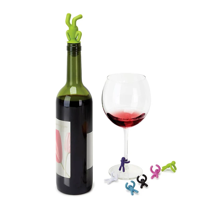 Umbra Drinking Buddy Wine Charm - Set of 6