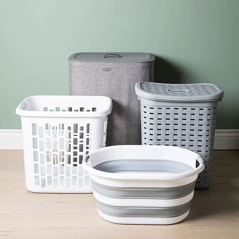 Sterilite Easy Carry '2 Bushel / 70L' Plastic Laundry Hamper (White)
