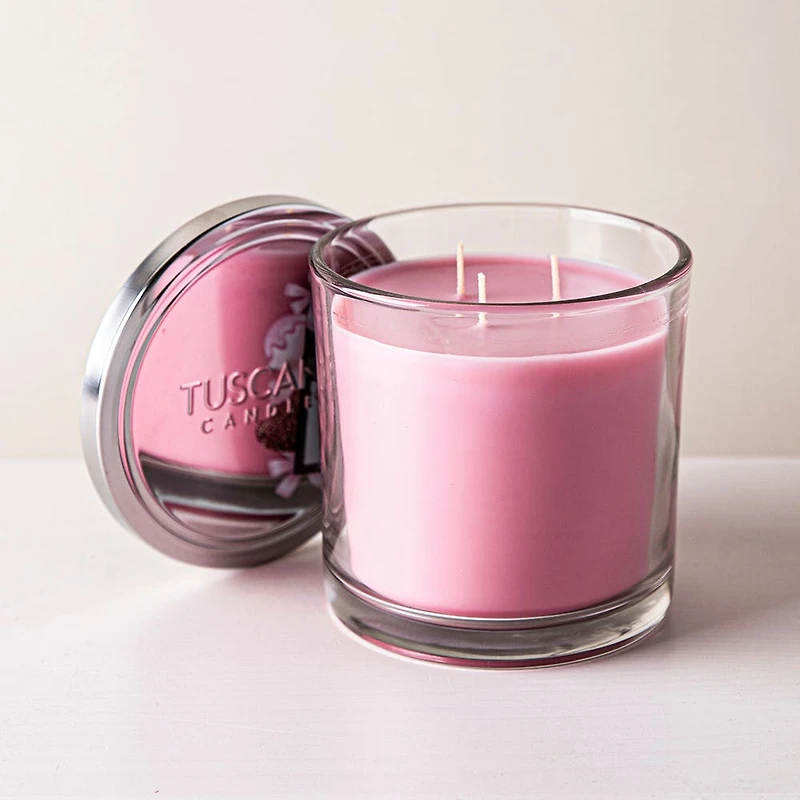 Empire Tuscany 3-Wick 'Pink Cake Pops' Glass Jar Candle 14oz.