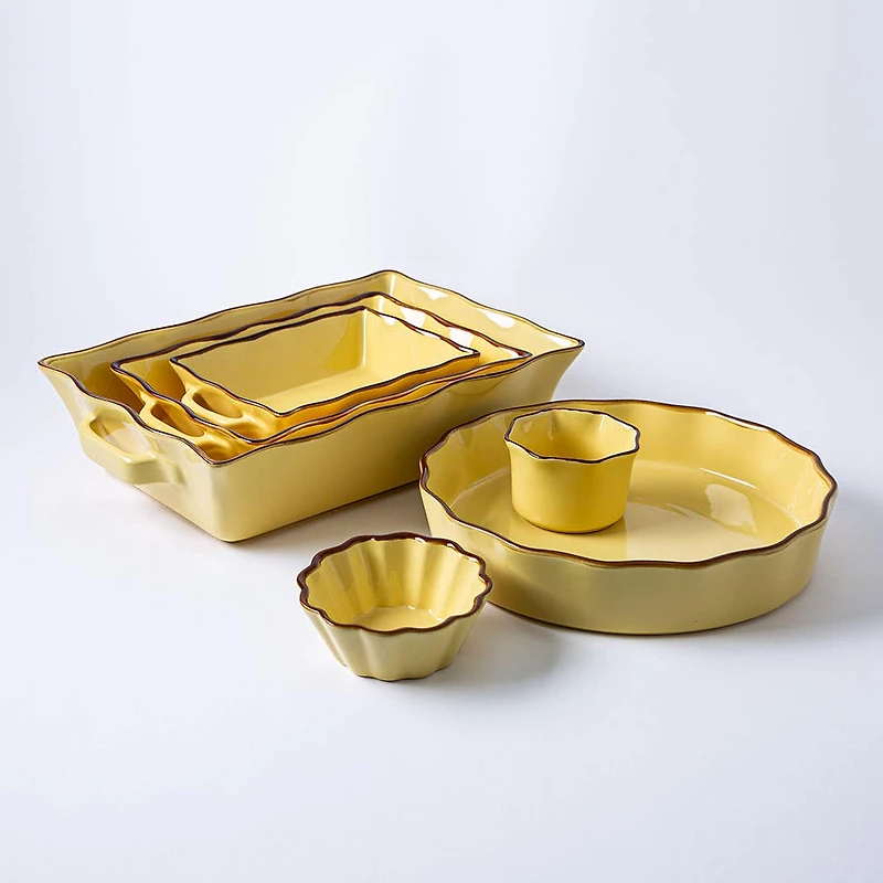 KSP Tuscana Medium Rectangle Fluted Bakeware with Handle