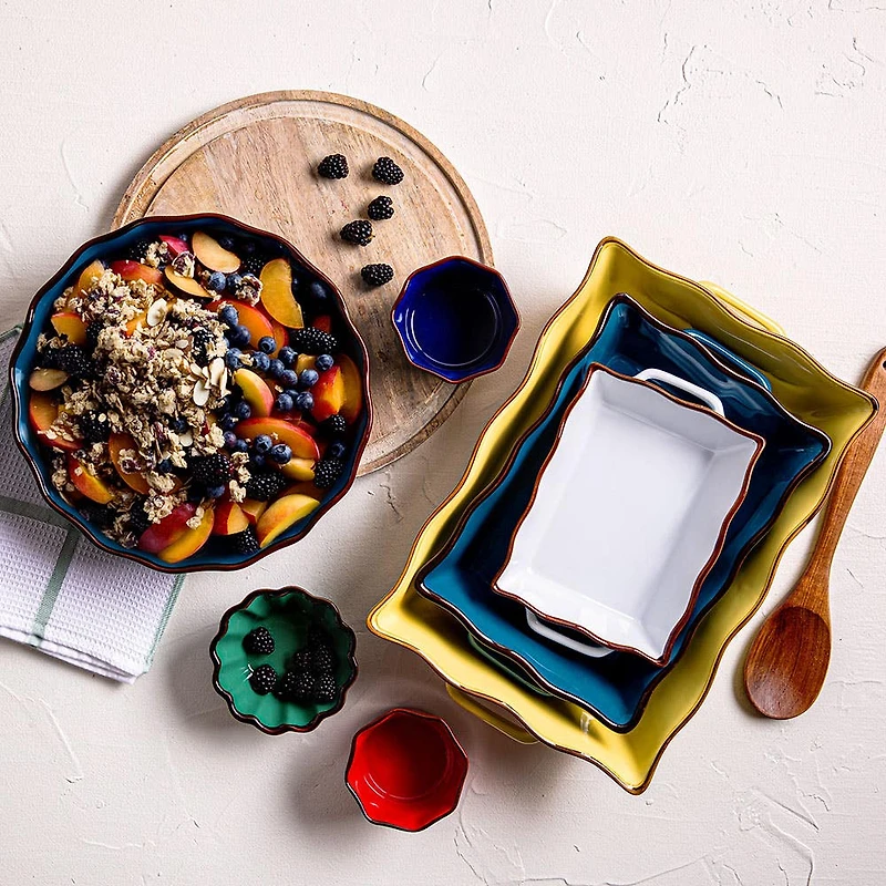 KSP Tuscana Medium Rectangle Fluted Bakeware with Handle