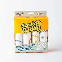 Scrub Daddy Cleaning Reusable Streakless Cloth - Set of 4