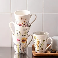 KSP Graphic 'Posey' Mug - Set of 4 (10.5oz.)