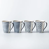 KSP Graphic 'Lattice' Mug - Set of 4 (10.5oz.)