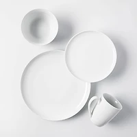 KSP Coupe Porcelain Dinnerware - Set of 16 (White)