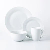 KSP Heirloom Porcelain Dinnerware - Set of 16 (White)