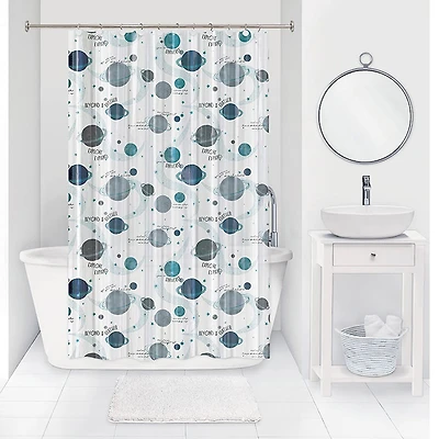 Splash Peva 'Planets' Shower Curtain (Teal)