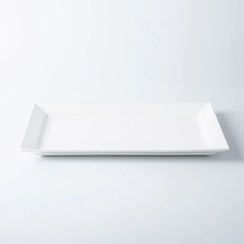 KSP Aurora Porcelain Rectangular Platter - Large (White)