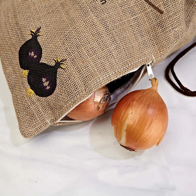 Homeworks Keep Fresh Jute Onion Storage Bag