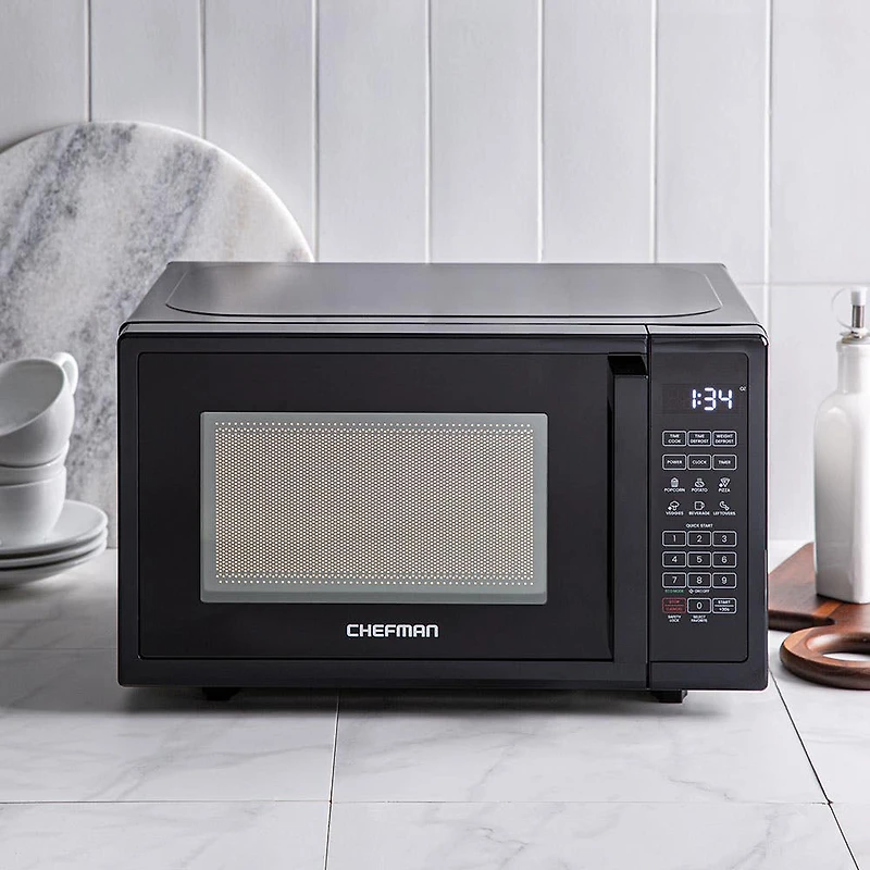 Chefman Precision-Touch Microwave Oven .7cu ft. (Black)