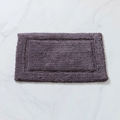 KSP Plush Single Race Track Anti-Skid Cotton Bathmat 17x24" (Dk. Grey)