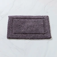 KSP Plush Single Race Track Anti-Skid Cotton Bathmat 17x24" (Dk. Grey)