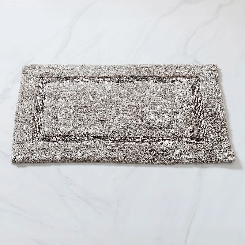 KSP Plush Single Race Track Anti-Skid Cotton Bathmat 20x32" (Lt