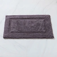 KSP Plush Single Race Track Anti-Skid Cotton Bathmat 20x32" (Dk. Grey)