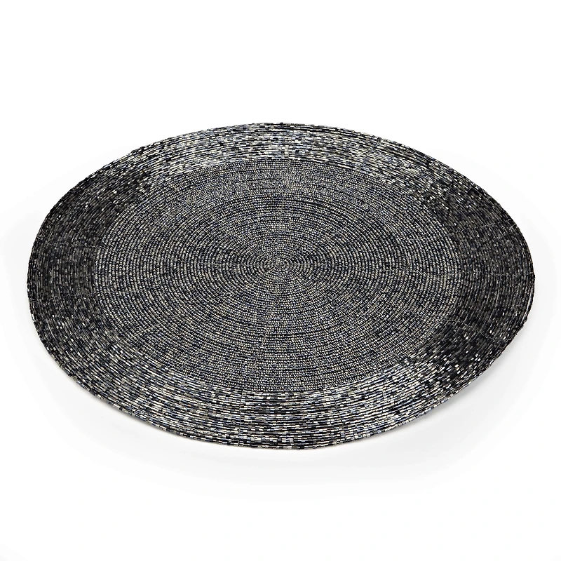KSP Glitz Beaded Placemat (Pewter)