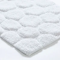 KSP Plush Pebble Anti-Skid Cotton Bathmat 20x32" (White)