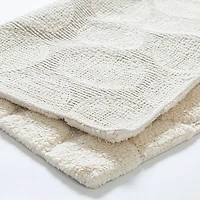 KSP Plush Pebble Anti-Skid Cotton Bathmat 20x32" (Natural)