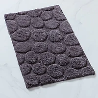 KSP Plush Pebble Anti-Skid Cotton Bathmat 20x32" (Dark Grey)