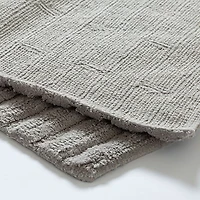 KSP Plush Tile Anti-Skid Cotton Bathmat 20x32" (Light Grey)