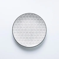 KSP Max Porcelain Dinnerware - Set of 12 (Black/White)