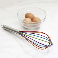 KSP Colour Splash Silicone Whisk with Stainless Steel Handle