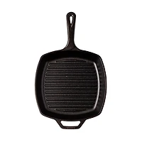 Lodge Logic 10.5" Square Ribbed Grill Pan (Black)
