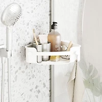 Umbra Flex Adhesive Corner Basket (White)