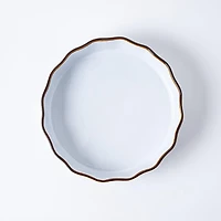 KSP Tuscana Fluted Tart  Dish (White)