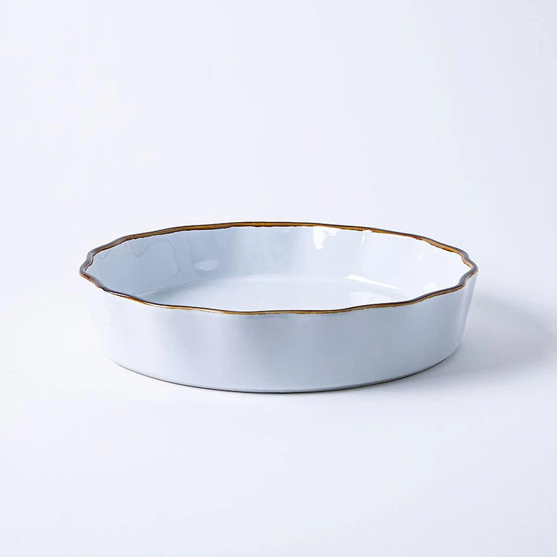 KSP Tuscana Fluted Tart  Dish (White)