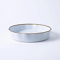 KSP Tuscana Fluted Tart  Dish (White)