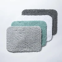 Harman Flow Plush Ant-skid Bathmat 17x24" (white)