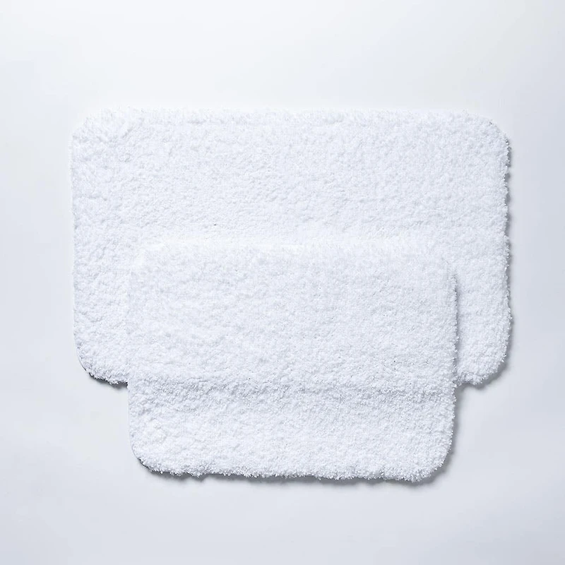 Harman Flow Plush Ant-skid Bathmat 17x24" (white)