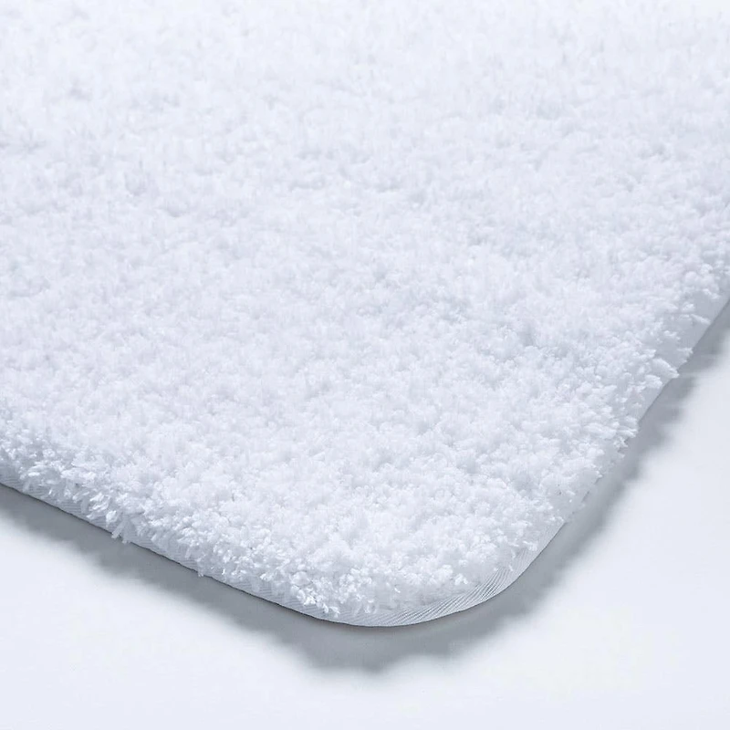 Harman Flow Plush Ant-skid Bathmat 17x24" (white)