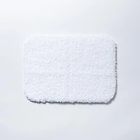 Harman Flow Plush Ant-skid Bathmat 17x24" (white)