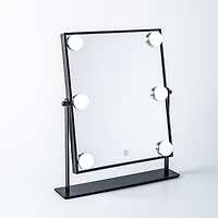 Upper Canada Danielle L.E.D. Hollywood 6-bulb Vanity Mirror (Black)