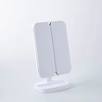 Upper Canada Danielle L.E.D. Tri-Fold '1x/3x/5x' Vanity Mirror w/ Tray