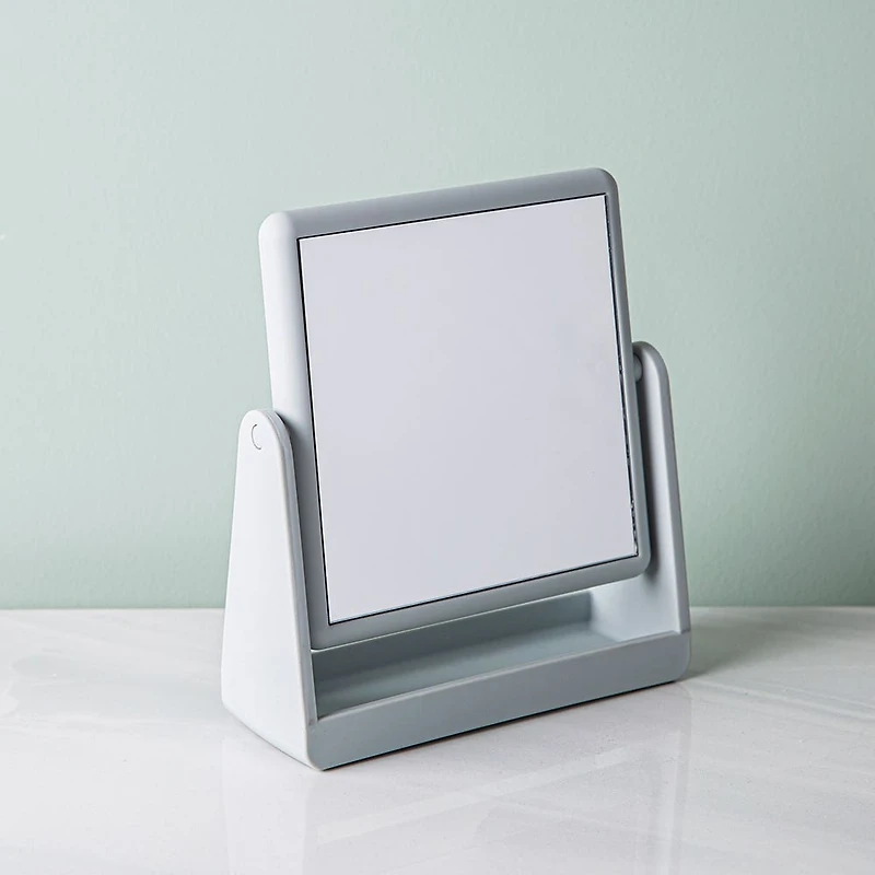 Upper Canada Danielle Soft Touch '1x/7x' Vanity Mirror w/ Tray (Grey)