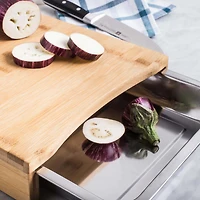KSP Natura Bamboo Cutting Board with Scrap Tray