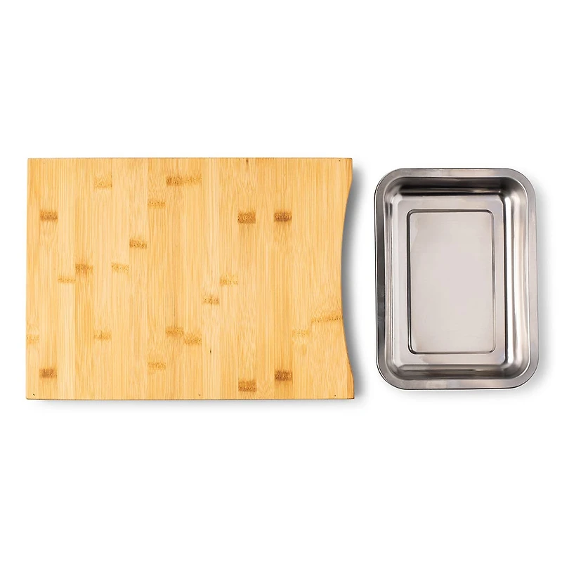 KSP Natura Bamboo Cutting Board with Scrap Tray