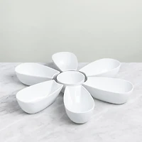 KSP Flora Porcelain Chip & Dip (White)