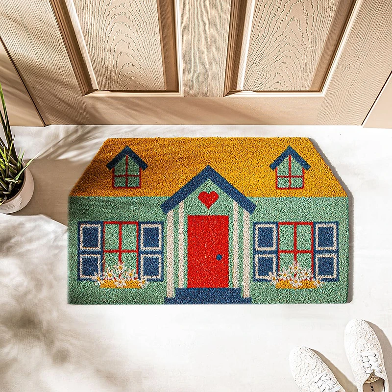 KSP Summer Coir 'House' Coir Doormat 45 x 75cm