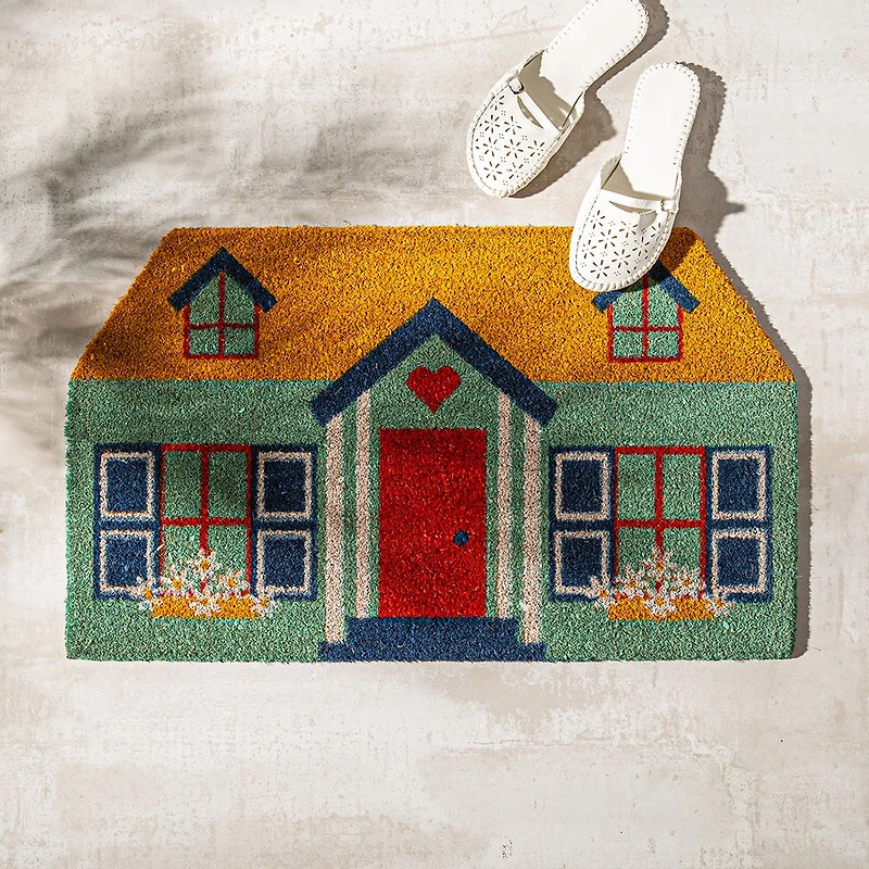 KSP Summer Coir 'House' Coir Doormat 45 x 75cm