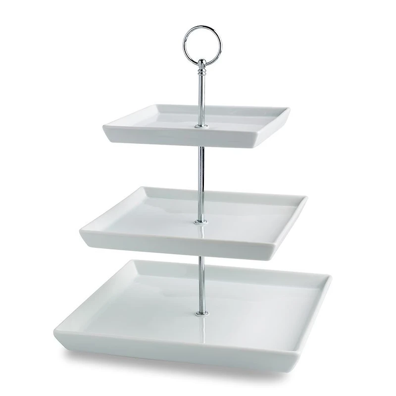 KSP Plateau 3-Tier Serving Platter (White)