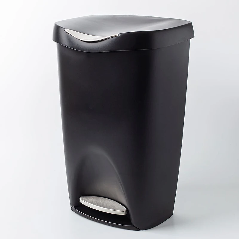 Umbra Brim Step Garbage/Recycling Can (Black)