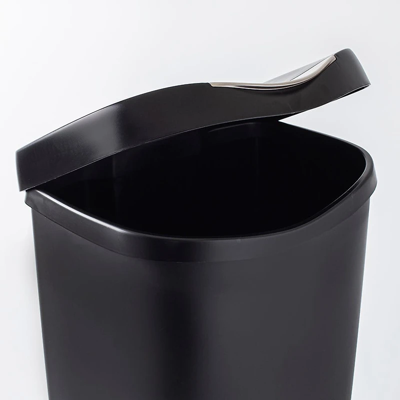 Umbra Brim Step Garbage/Recycling Can (Black)