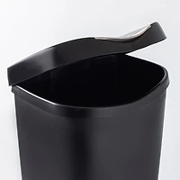 Umbra Brim Step Garbage/Recycling Can (Black)
