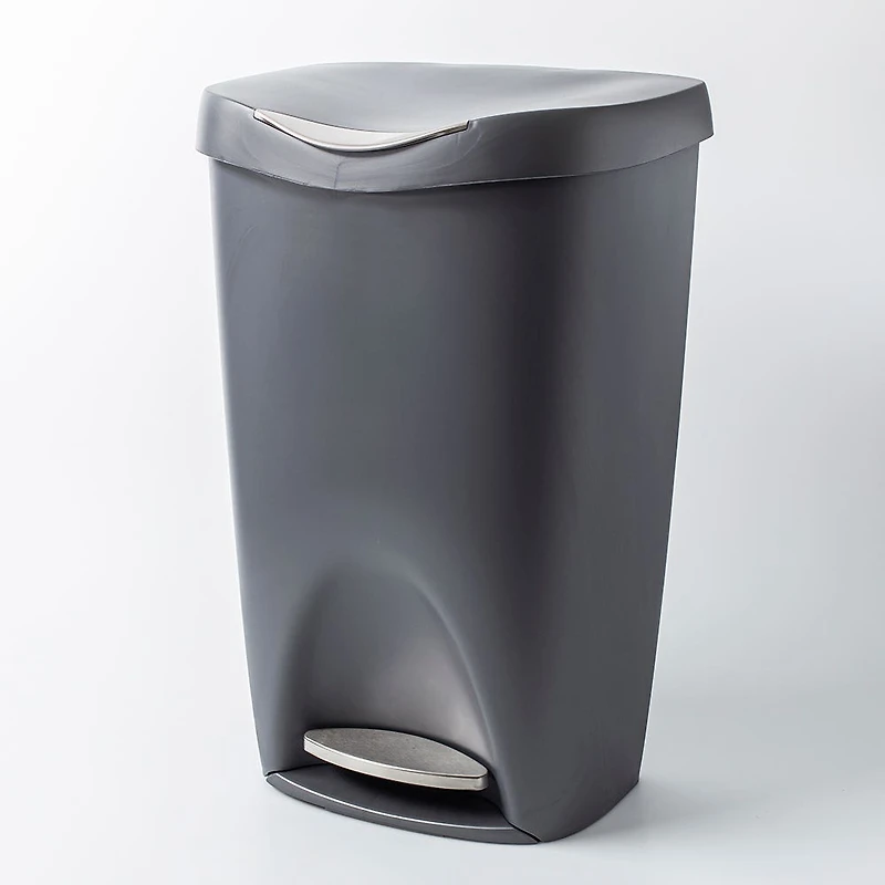 Umbra Brim Step Garbage/Recycling Can (Nickel)
