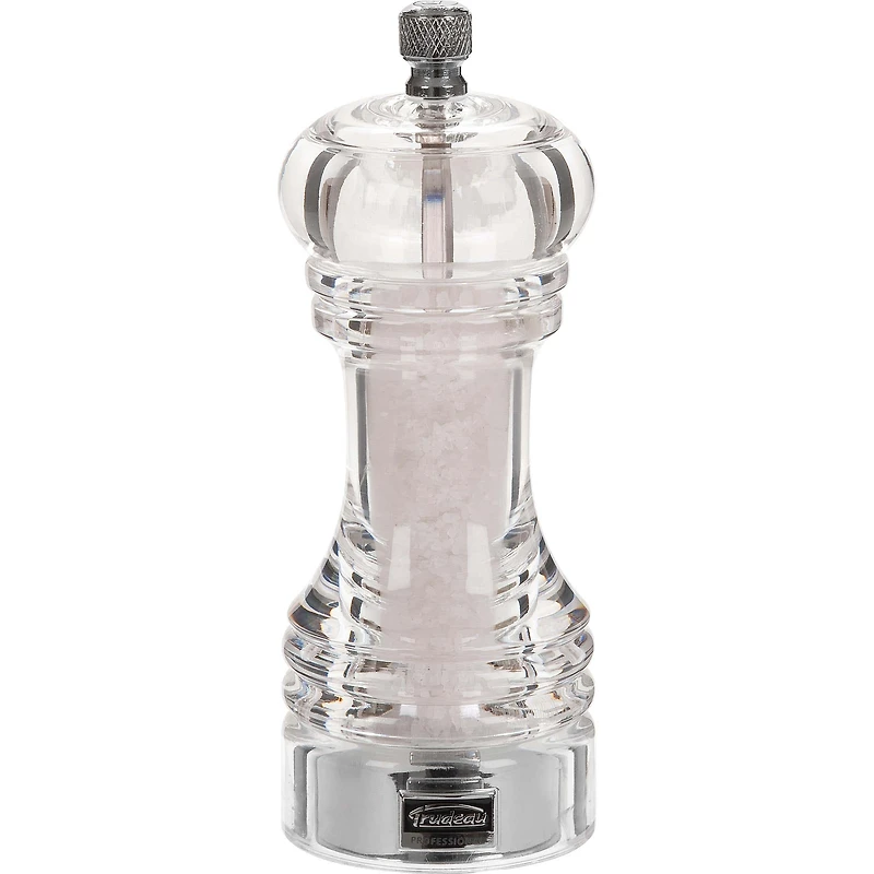 Trudeau Professional 6" Acrylic Adjustable Salt Mill