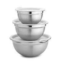 KSP Pro Chef Mixing Bowls with Plastic Lids - Set of 6