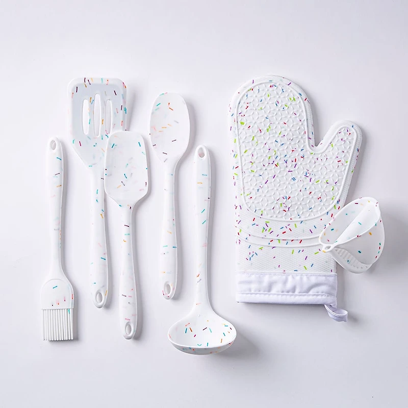 KSP Colour Splash Silicone Solid Spoon (Confetti)